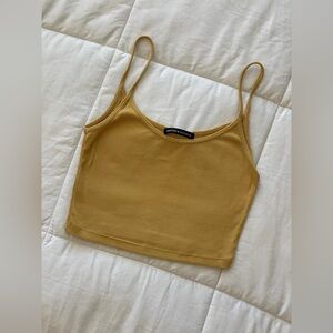 brandy melville yellow tank top